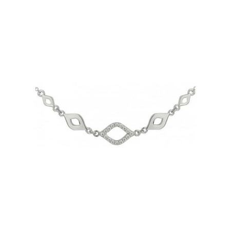 Collier en argent et oxydes de zirconium