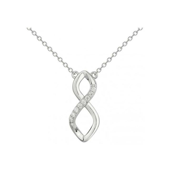 Collier en argent et oxydes de zirconium