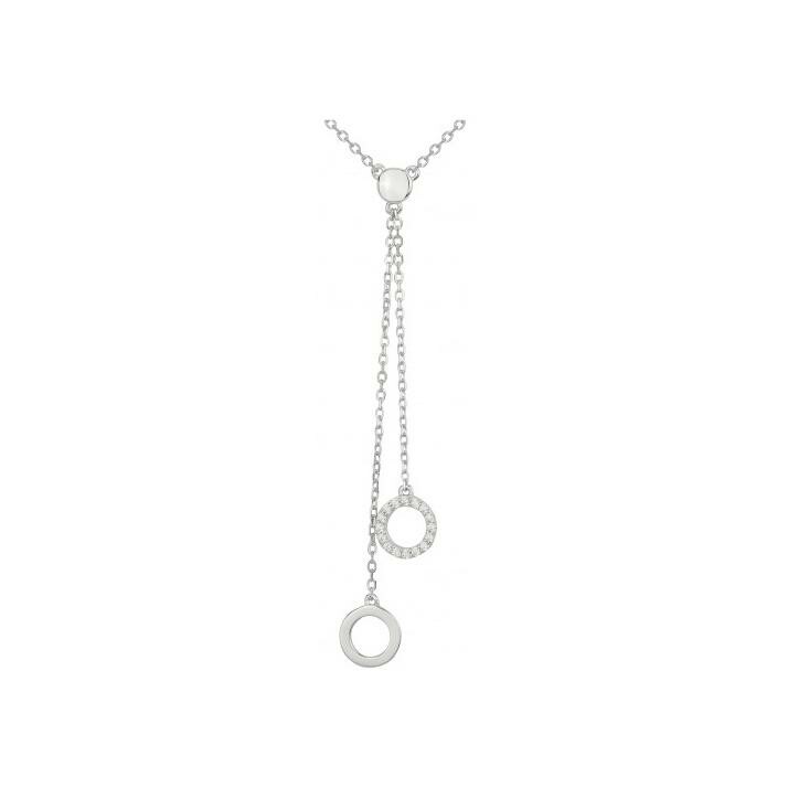 Collier en argent et oxydes de zirconium