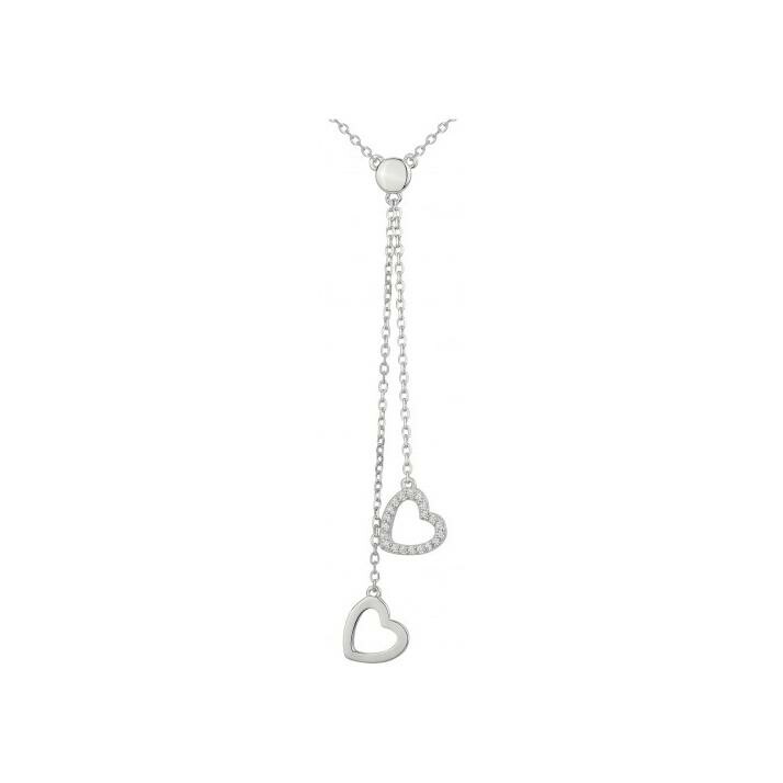 Collier en argent et oxydes de zirconium