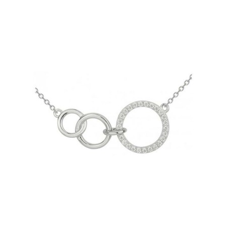 Collier en argent et oxydes de zirconium