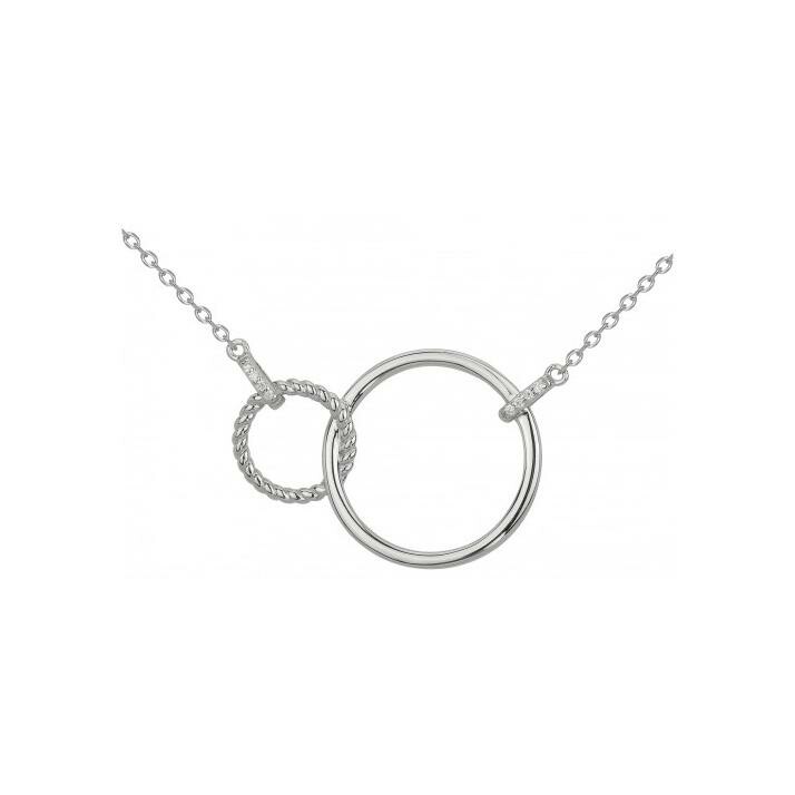 Collier en argent et oxydes de zirconium