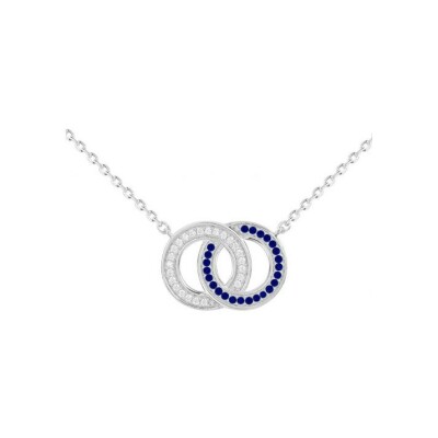 Collier en argent et oxydes de zirconium