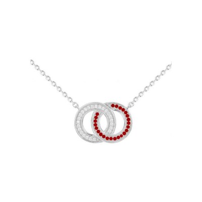 Collier en argent et oxydes de zirconium