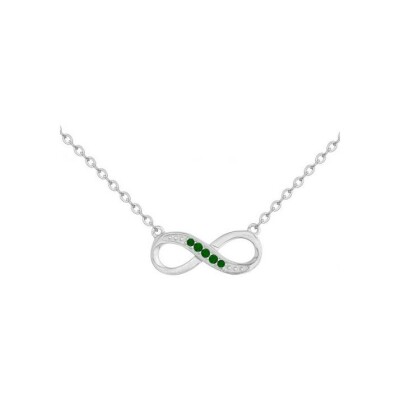 Collier en argent et oxydes de zirconium