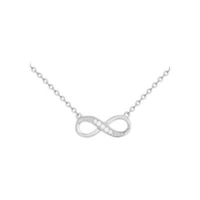 Collier en argent et oxydes de zirconium