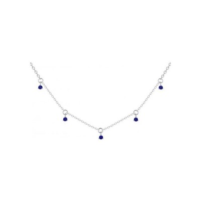 Collier en argent et oxydes de zirconium