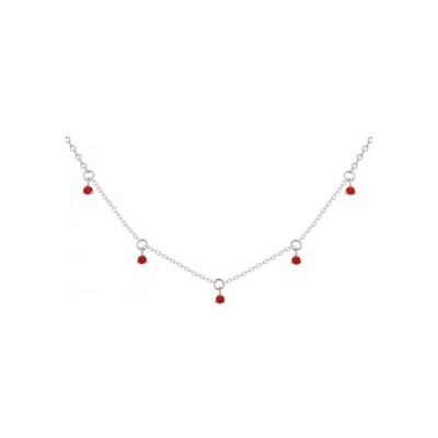 Collier en argent et oxydes de zirconium