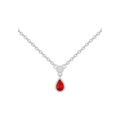 Collier en argent et oxyde de zirconium