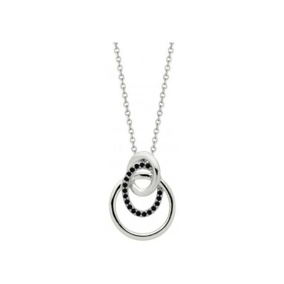 Collier en argent et oxydes de zirconium