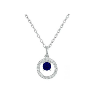 Collier en argent et oxyde de zirconium