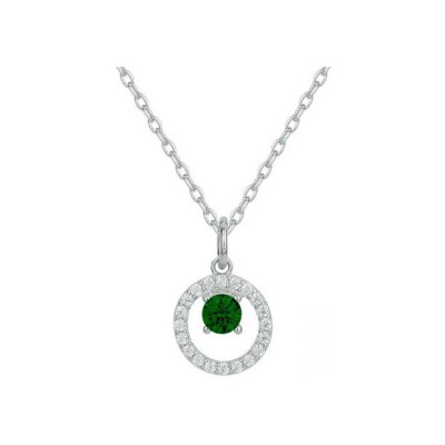 Collier en argent et oxydes de zirconium