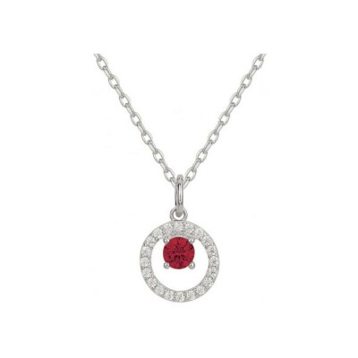 Collier en argent et oxyde de zirconium