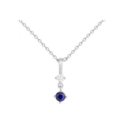 Collier en argent et oxyde de zirconium