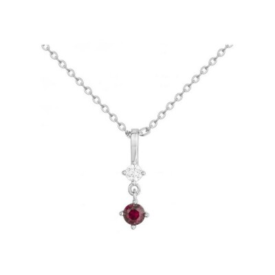 Collier en argent et oxyde de zirconium