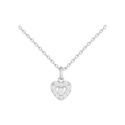 Collier en argent et oxydes de zirconium