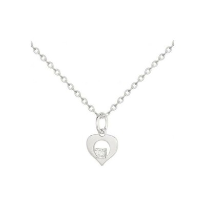 Collier en argent et oxyde de zirconium