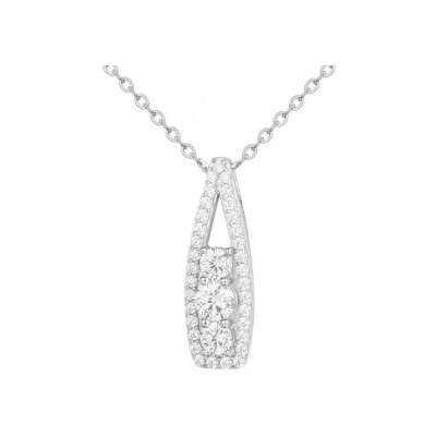 Collier en argent et oxydes de zirconium