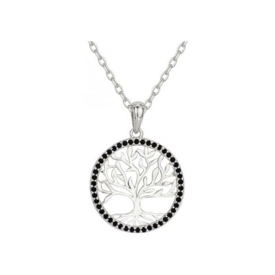 Collier en argent et oxydes de zirconium