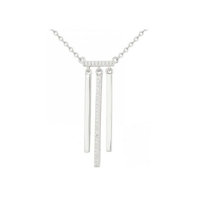 Collier en argent et oxydes de zirconium
