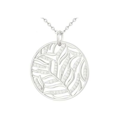 Collier en argent et oxydes de zirconium