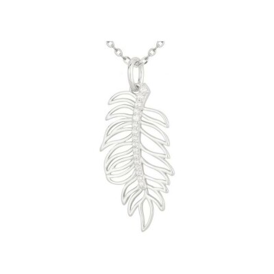 Collier en argent et oxydes de zirconium