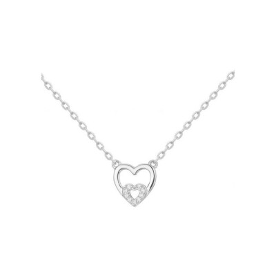 Collier en argent et oxyde de zirconium