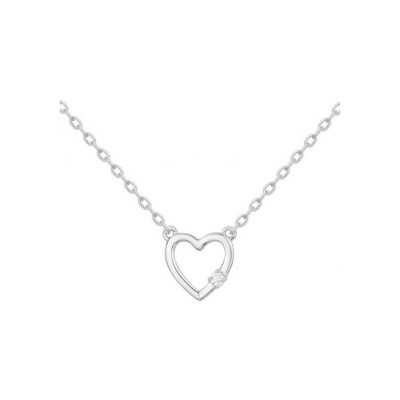 Collier en argent et oxyde de zirconium