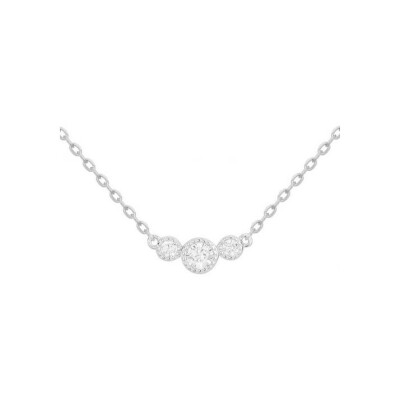 Collier en argent et oxyde de zirconium