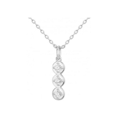 Collier en argent et oxyde de zirconium