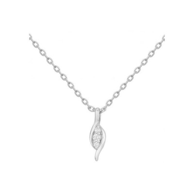 Collier en argent et oxyde de zirconium