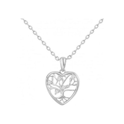 Collier en argent et oxyde de zirconium