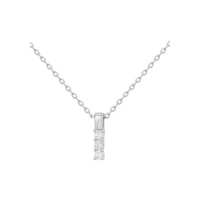 Collier en argent et oxyde de zirconium