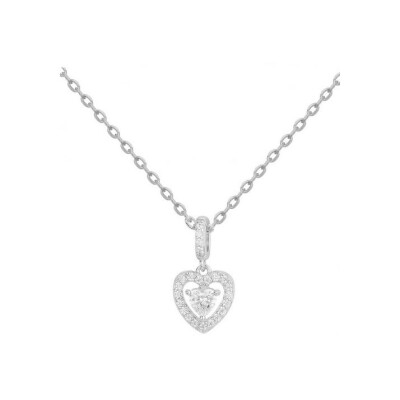 Collier en argent et oxyde de zirconium