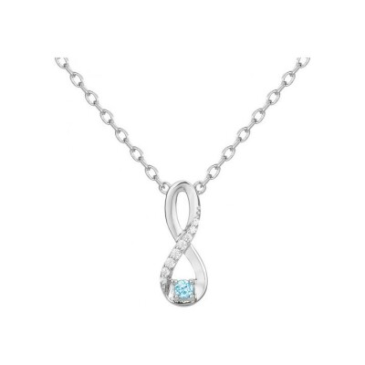 Collier en argent et oxyde de zirconium