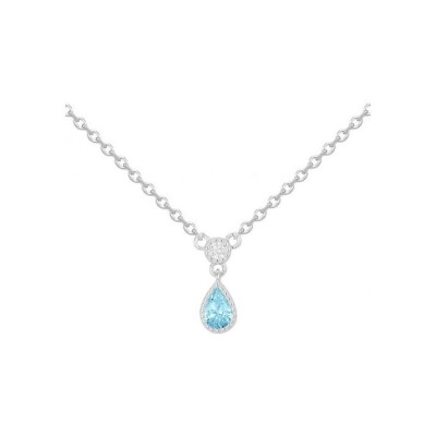 Collier en argent et oxyde de zirconium