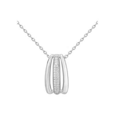 Collier en argent et oxyde de zirconium