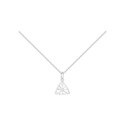 Collier en argent et oxyde de zirconium - 42+3cm