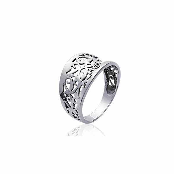 Bague en argent rhodié