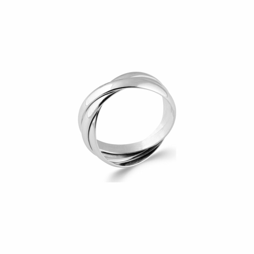 Bague en argent rhodié