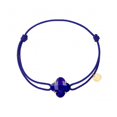 Bracelet Morganne Bello en or jaune et lapis lazuli