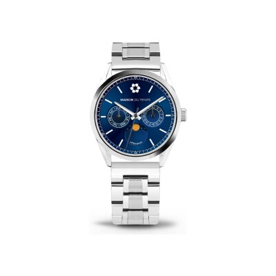 Montre Maison du Temps MTOmicron MoonPhase Bleu Acier