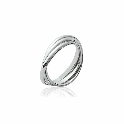 Bague en argent rhodié