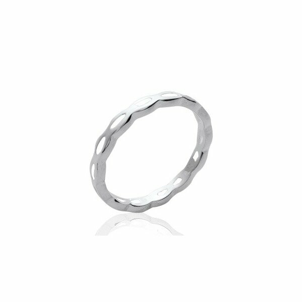 Bague en argent rhodié