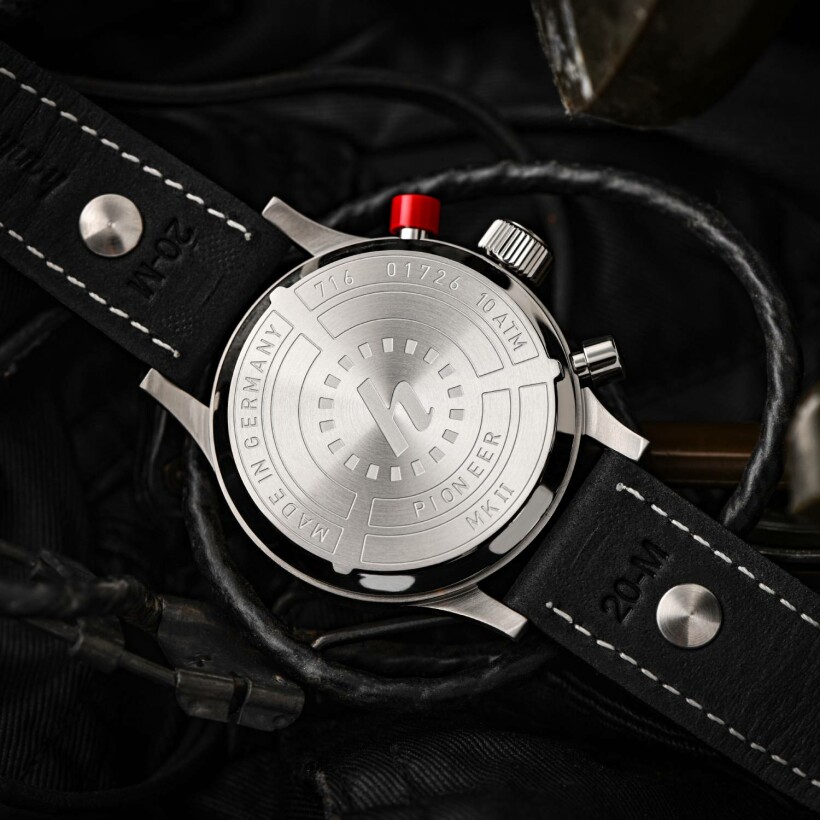Hanhart 1882 Pioneer MKII Reversed Panda watch
