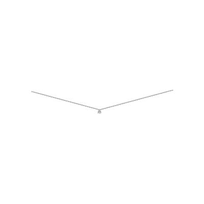 Collier 3 griffes en or blanc et diamant