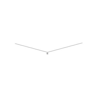 Collier 4 griffes en or blanc et diamant