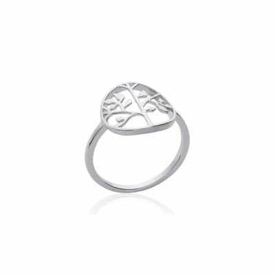 Bague en argent rhodié