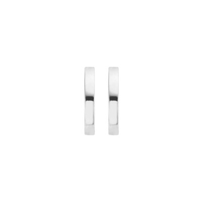 Clous d'oreilles Blush en or blanc
