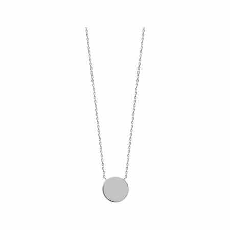 Collier en argent rhodié, 45cm